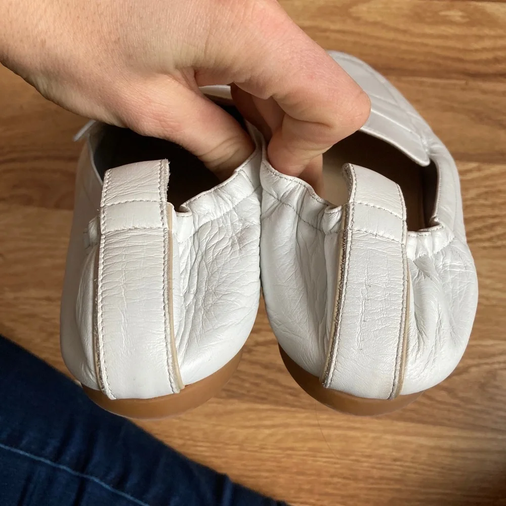 Everlane White Leather Loafer Flats 10.5 - Picture 6 of 6